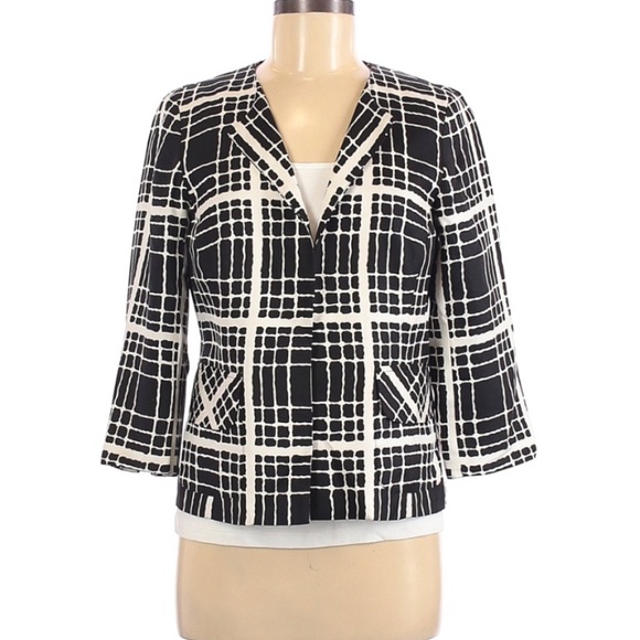 Pendleton Jackets & Blazers - Pendleton Blazer Black White Plaid Light Jacket